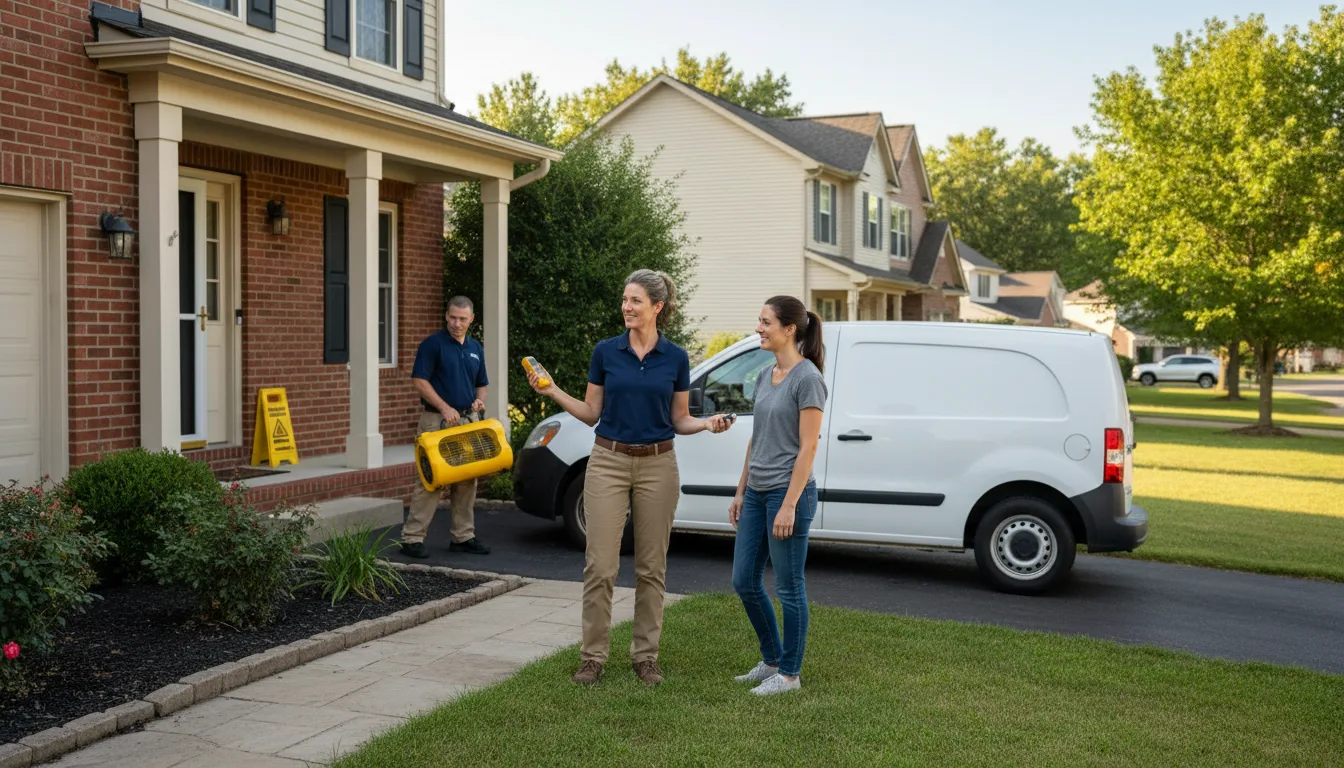 Residential water damage restoration in Rush, CO